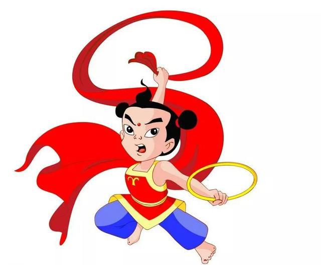 头戴乾坤圈,臂绕混天绫, 脚踏风火轮,手持火尖枪, 这是谁呢? 没错!