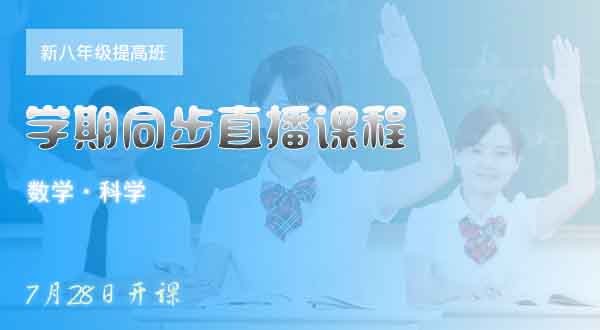 2018年暑假新八年级基础班直播课程